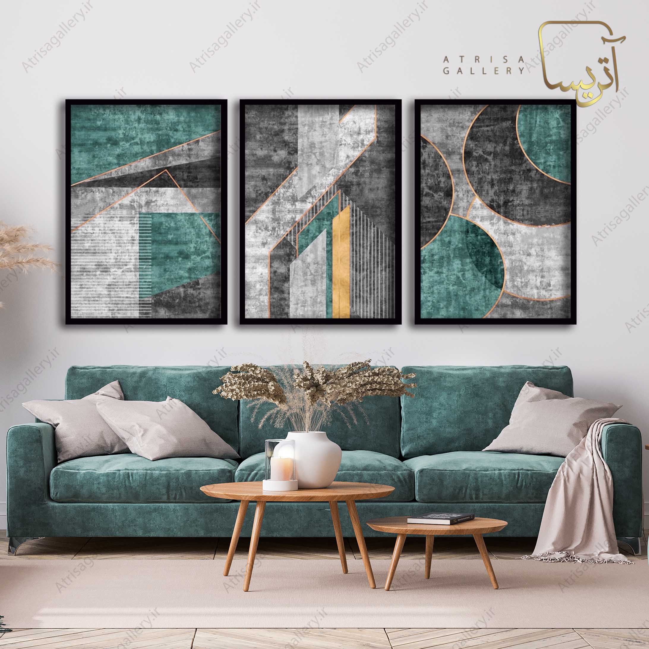 چگونه با تابلوهای مینیمال آتریسا، روحی تازه به دکور خانه‌تان بدهید؟