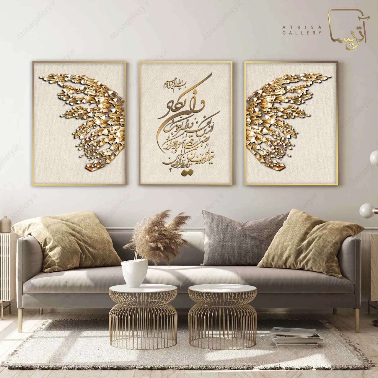 تابلو “و إن یکاد” مدرن؛ ترکیب هنر، معنا و زیبایی در دکوراسیون