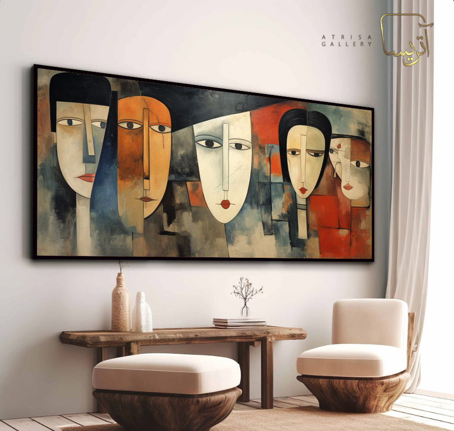 تابلو طرح کوبیسم مدرن