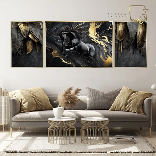 تابلو طرح اسب مدرن