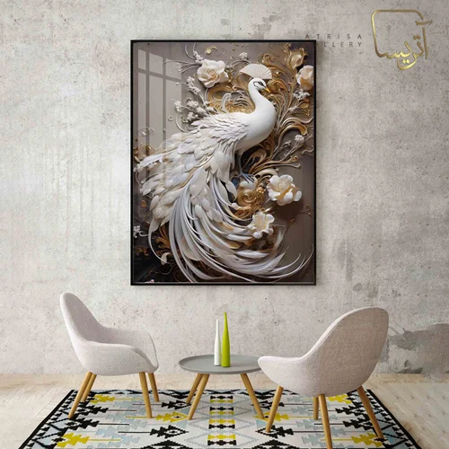 تابلو طرح طاووس مدرن