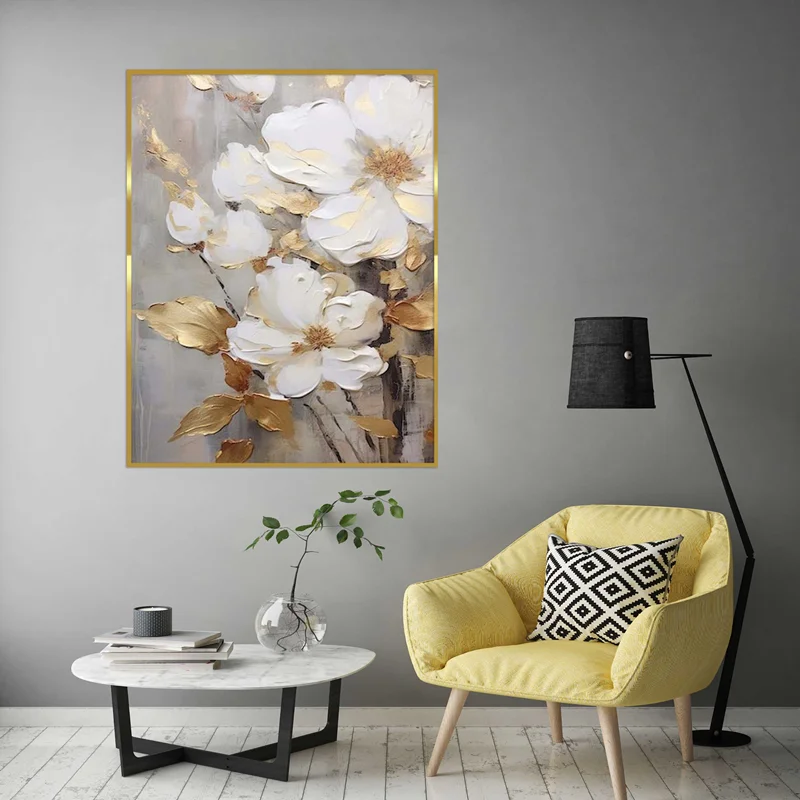 تابلو طرح گل مدرن