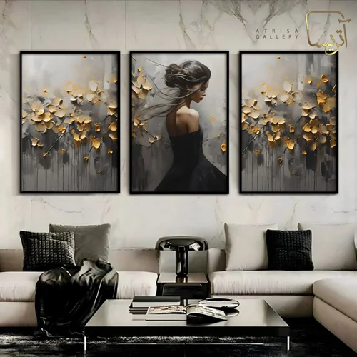 تابلو دکوراتیو مدرن مجموعه سه عددی