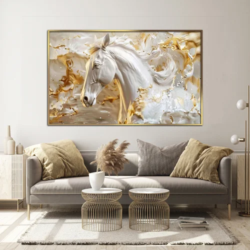 تابلو دکوراتیو طرح اسب مدرن