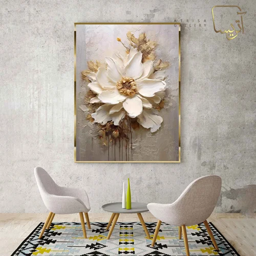 تابلو طرح گل مدرن