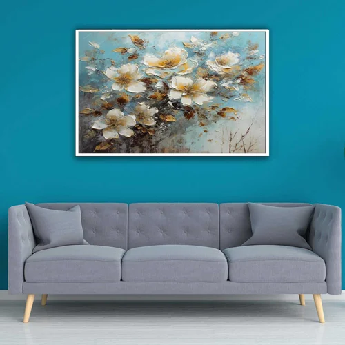 تابلو طرح گل مدرن