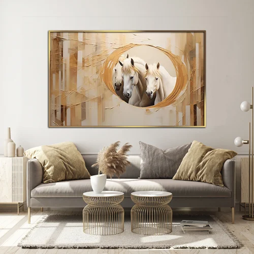 تابلو دکوراتیو طرح اسب مدرن