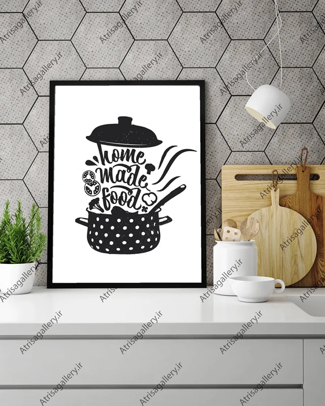 تابلو آشپزخانه مدل Home made food