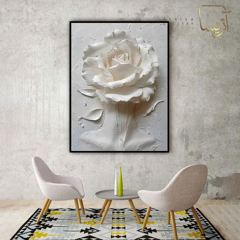 تابلو طرح گل مدرن
