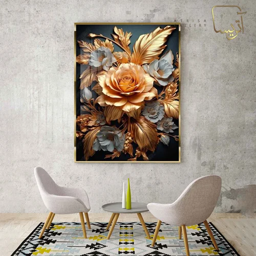 تابلو طرح گل مدرن