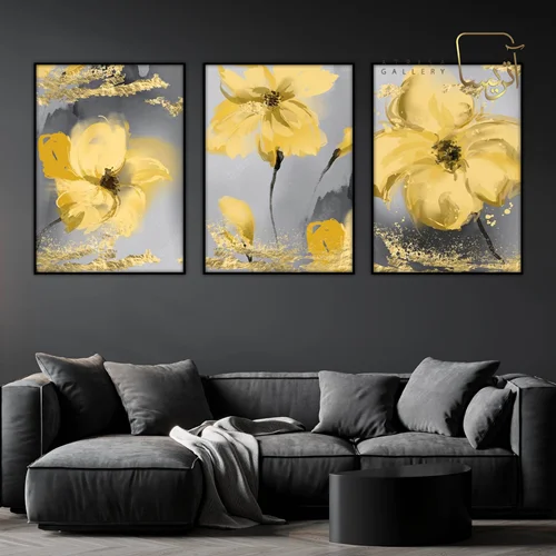 تابلو طرح گل مدرن