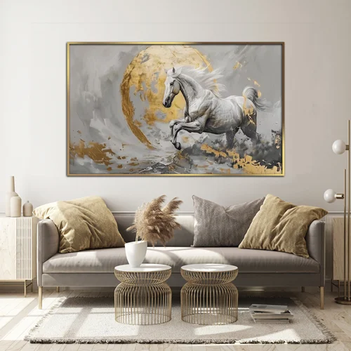 تابلو دکوراتیو طرح اسب مدرن