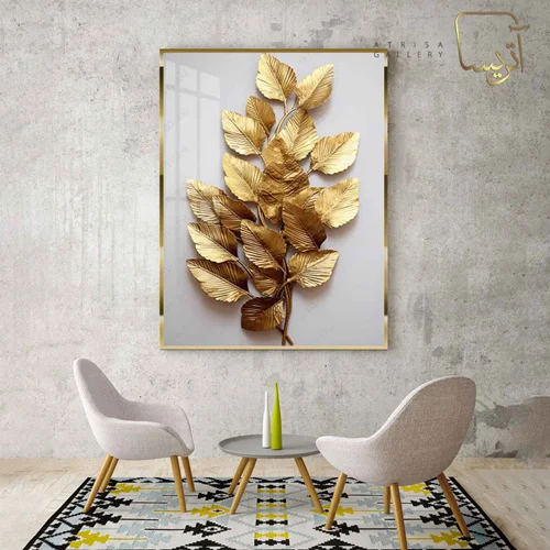 تابلو طرح برگ مدرن