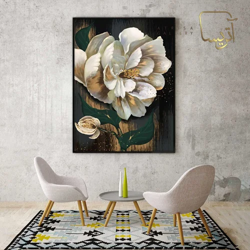 تابلو طرح گل مدرن