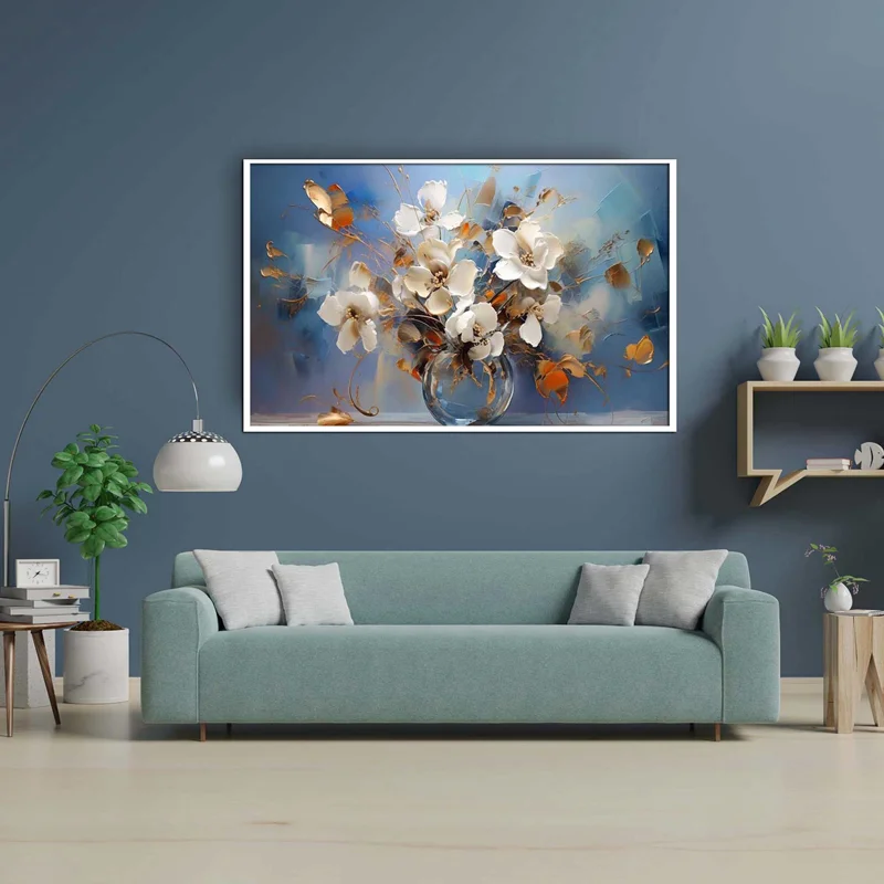 تابلو طرح گل مدرن