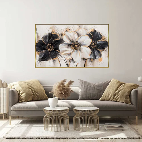 تابلو طرح گل مدرن