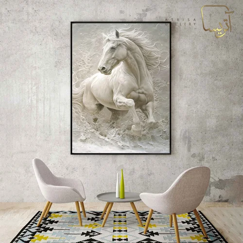 تابلو طرح اسب مدرن