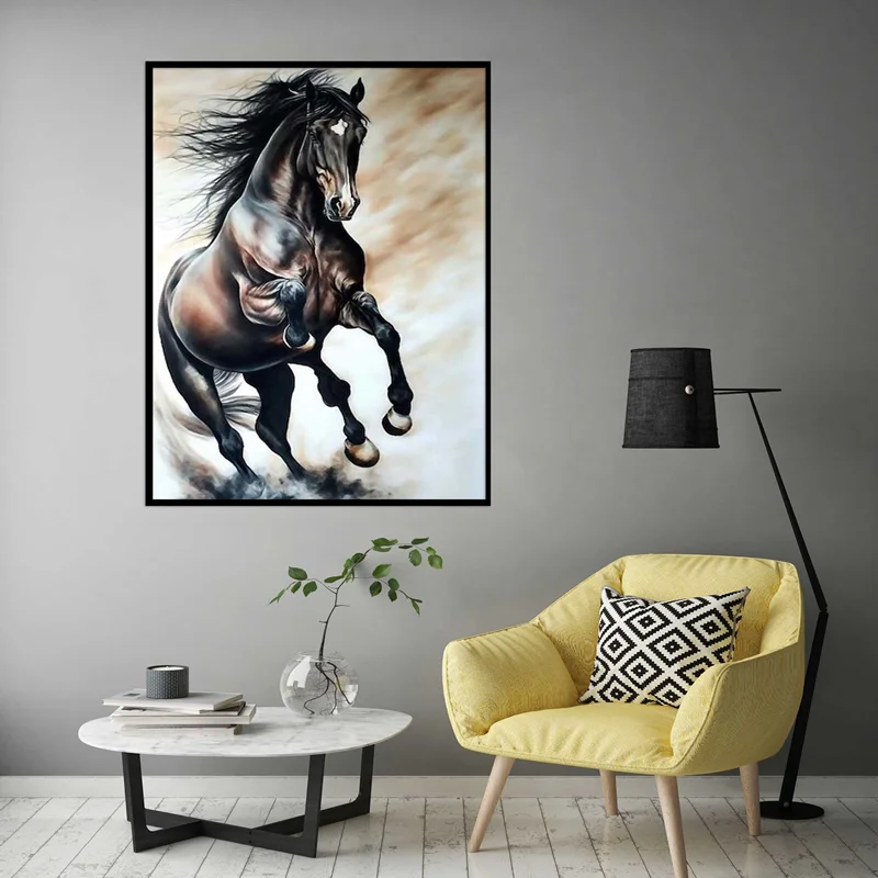 تابلو طرح اسب مدرن