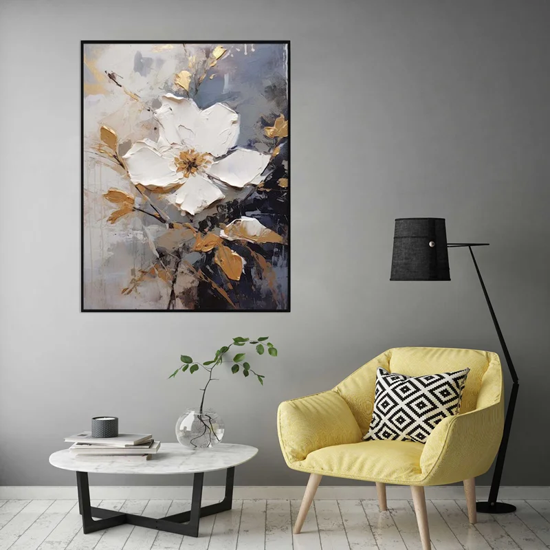 تابلو طرح گل مدرن