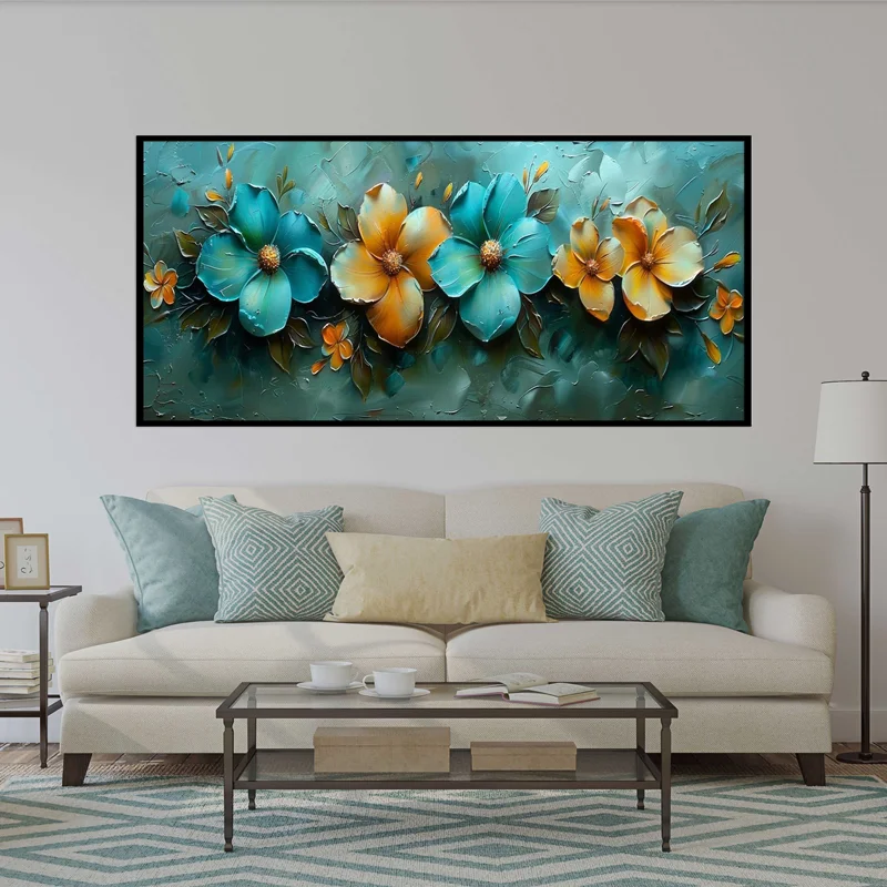 تابلو طرح گل مدرن