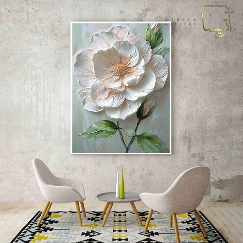 تابلو طرح گل مدرن