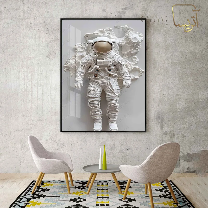 تابلو طرح فضانورد مدرن