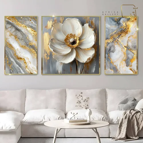 تابلو طرح گل مدرن