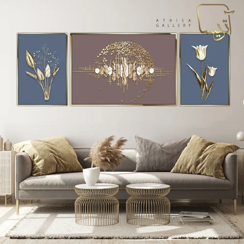 تابلو طرح گل مدرن