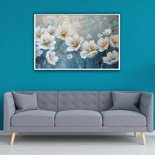 تابلو طرح گل مدرن