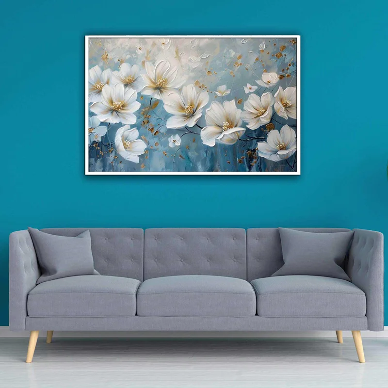 تابلو طرح گل مدرن