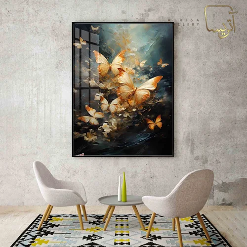 تابلو طرح پروانه مدرن