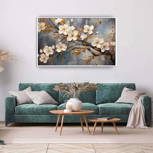 تابلو طرح گل مدرن