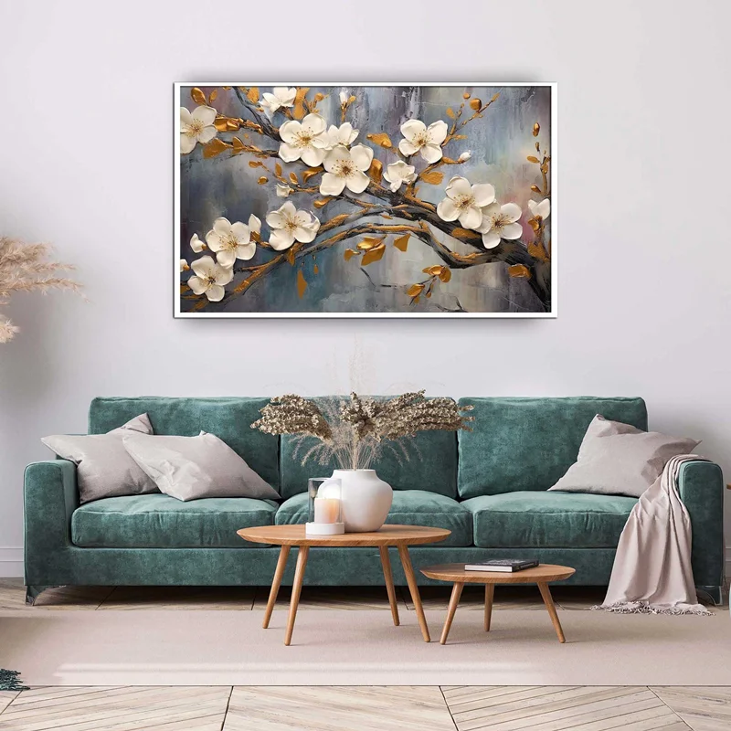 تابلو طرح گل مدرن