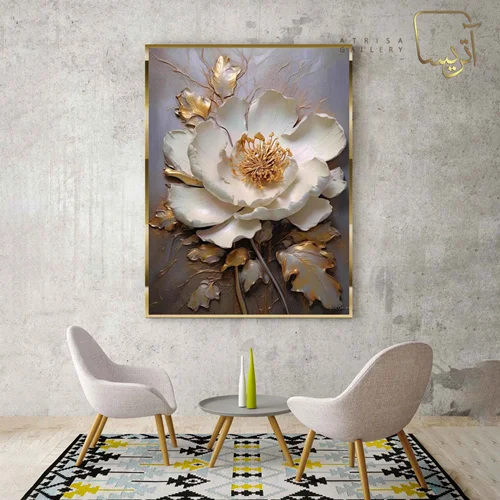 تابلو طرح گل مدرن