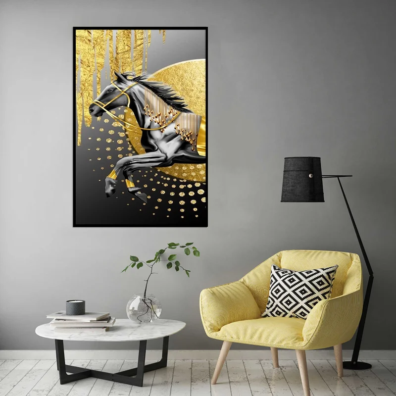 تابلو طرح اسب مدرن