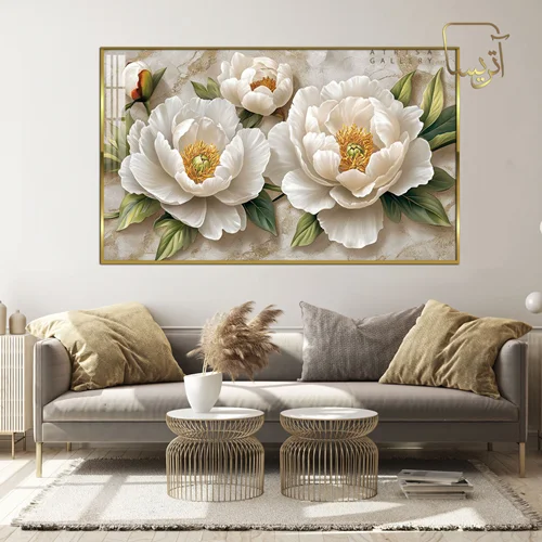 تابلو طرح گل مدرن