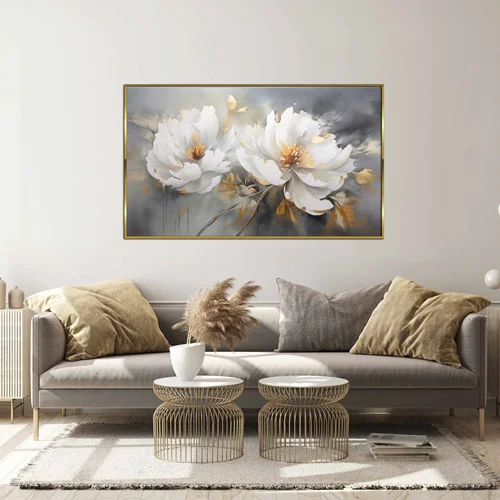 تابلو طرح گل مدرن