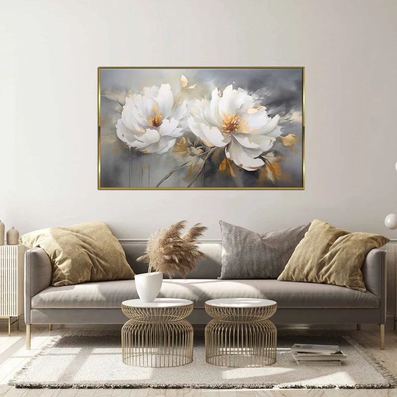 تابلو طرح گل مدرن