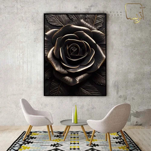 تابلو طرح گل مدرن