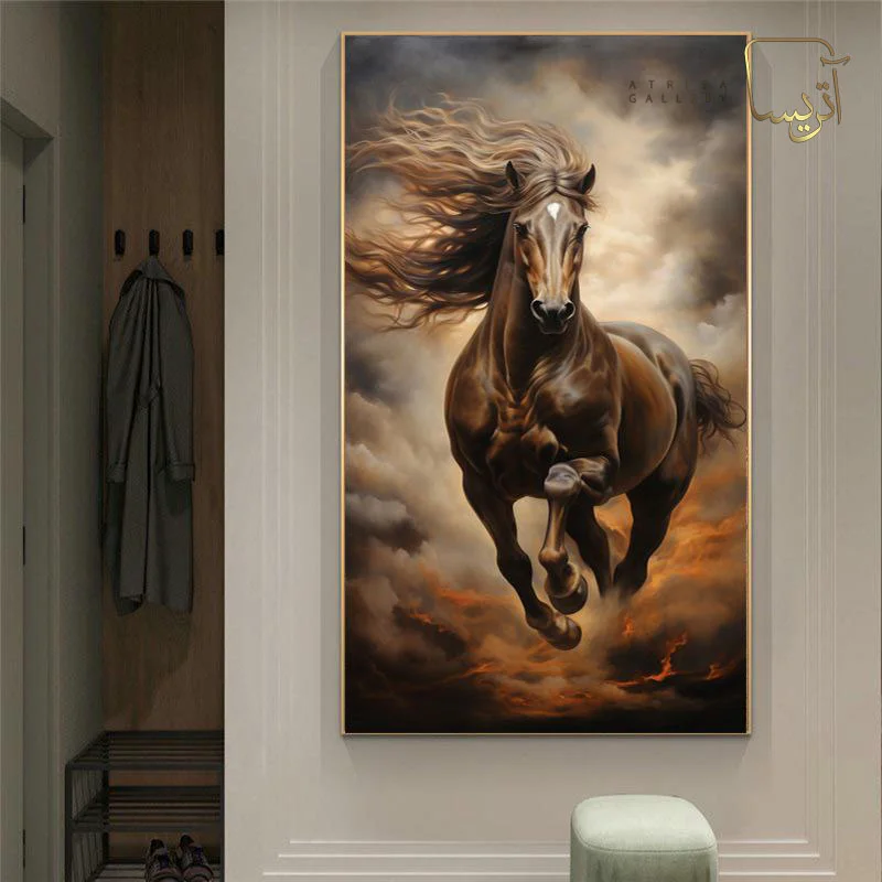 تابلو طرح اسب مدرن