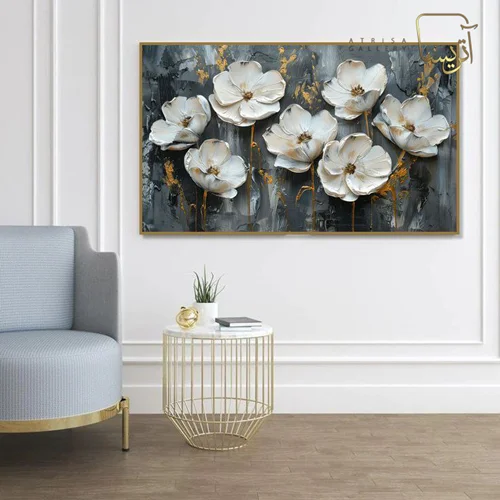 تابلو طرح گل مدرن