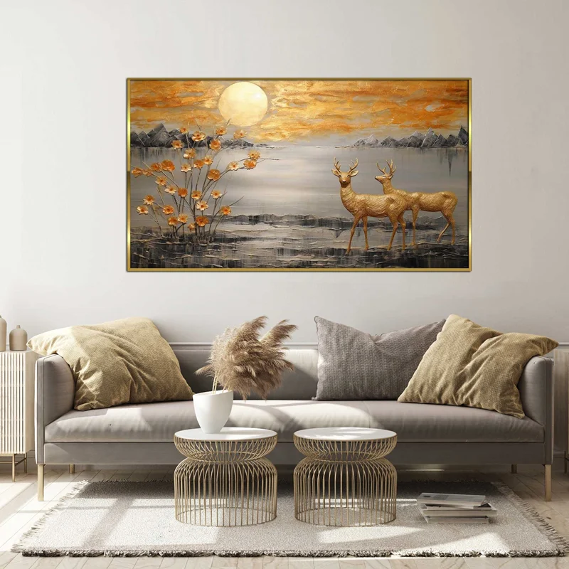 تابلو طرح گوزن مدرن