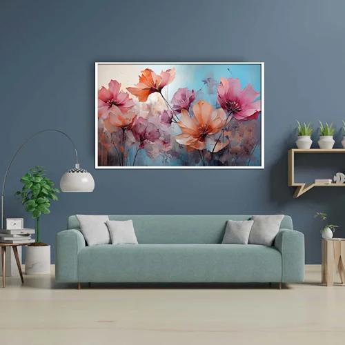 تابلو طرح گل مدرن