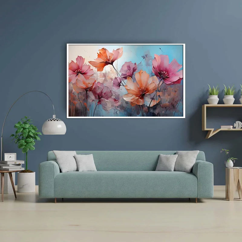 تابلو طرح گل مدرن