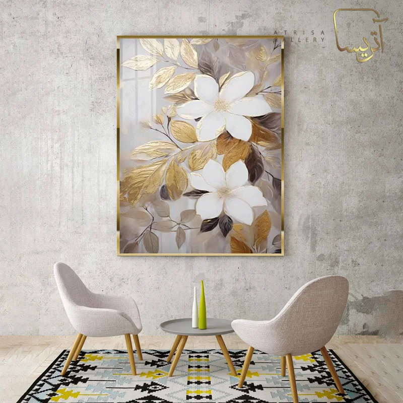 تابلو طرح گل مدرن