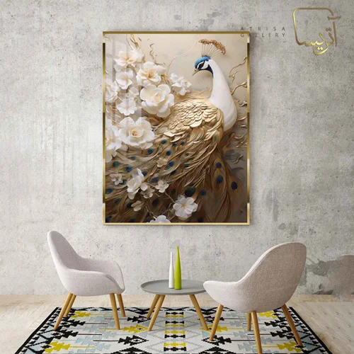 تابلو طرح طاووس مدرن