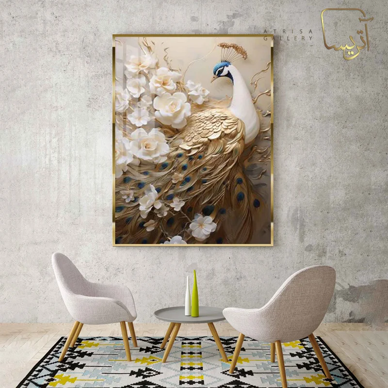 تابلو طرح طاووس مدرن