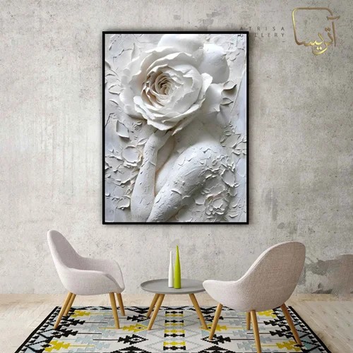 تابلو طرح گل مدرن