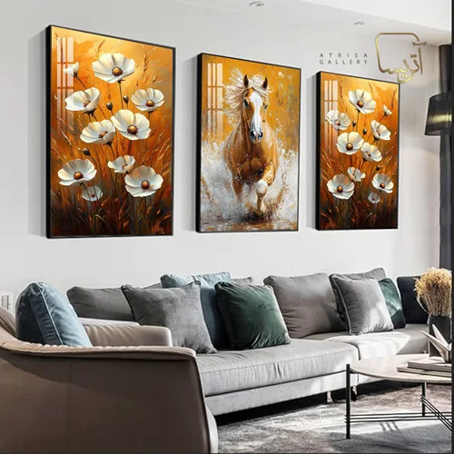 تابلو طرح اسب مدرن