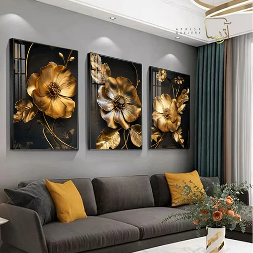 تابلو طرح گل مدرن